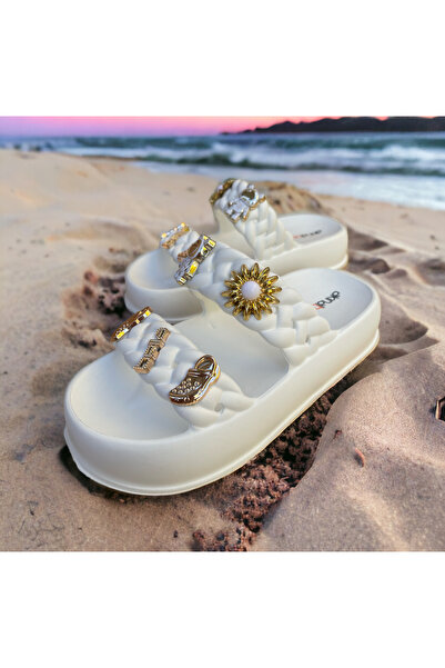 Hızlı Al High Sole - Slippers Suitable for Beach, Pool, Sea, Garden