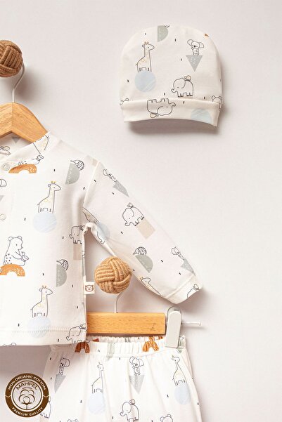 MAHFEL Baby Hospital Exit Set - Elephant and Zebra Pattern