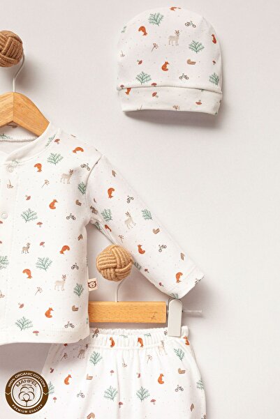 MAHFEL New Year's Themed - Fox Patterned Baby Hospital Exit Set