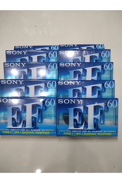 Sony Music 10 Pieces Sony 60 Pieces Empty Cassette