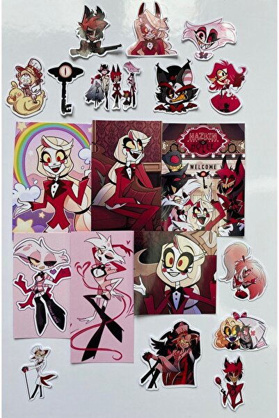 Hara Company حزمة ملصقات فندق Hazbin