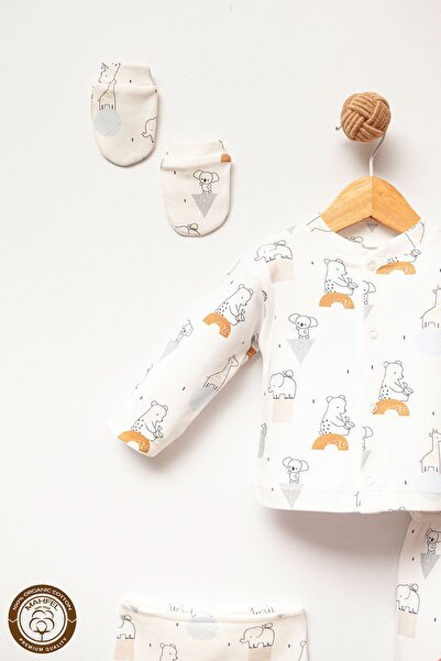 MAHFEL Baby Hospital Exit Set - Elephant and Zebra Pattern