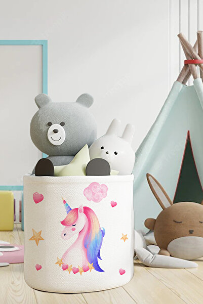 Talia Home Μωβ Παιδικό και Βρεφικό Δωμάτιο με σχέδιο Πεγασός - Καλάθι για παι...