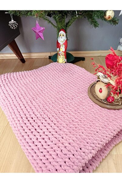 Berrak El Örgüsü Tv Ve Şömine Battaniyesi