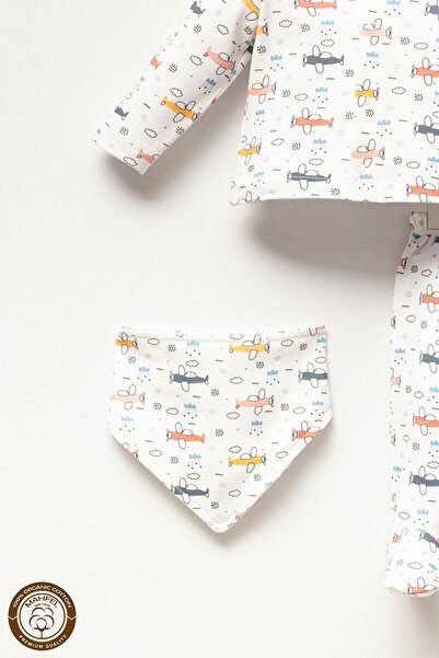 MAHFEL Baby Boy Hospital Exit Set - Airplane Printed