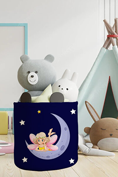 Talia Home Albastru bleumarin Peri 2 - Coș pentru jucării și gunoi murdar pen...