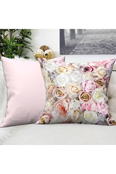Ardizayn Троянда - Рожева оксамитова тканина 2-х частинний чохол для подушки ...