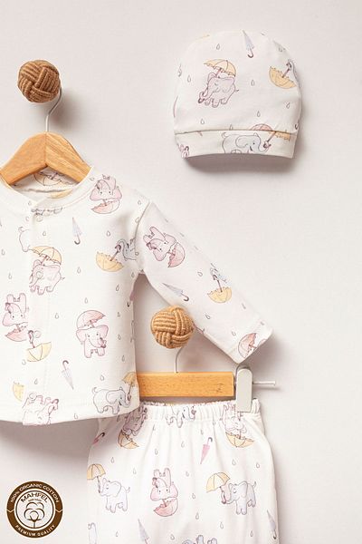 MAHFEL Unisex Baby Hospital Exit Set - Elephant Figured
