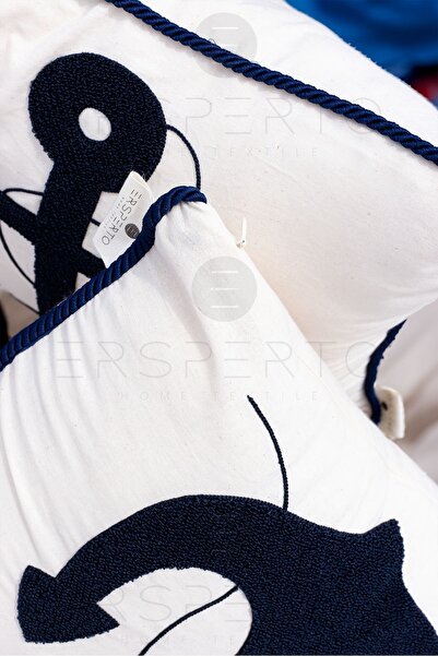 Ersperto Серія Marin - 43x43 см, вишитий чохол для подушки з бією, 1 шт.