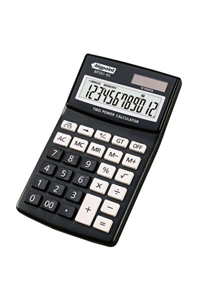 Bigpoint Hesap Makınası 12 Hanelı Sıyah Yeni