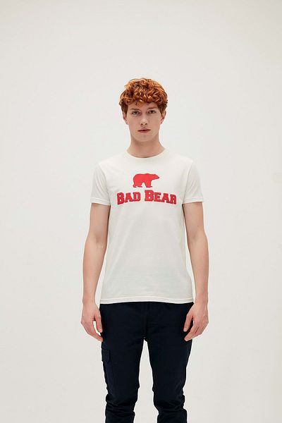 Bad Bear Red L Printed T-Shirt - ST06067