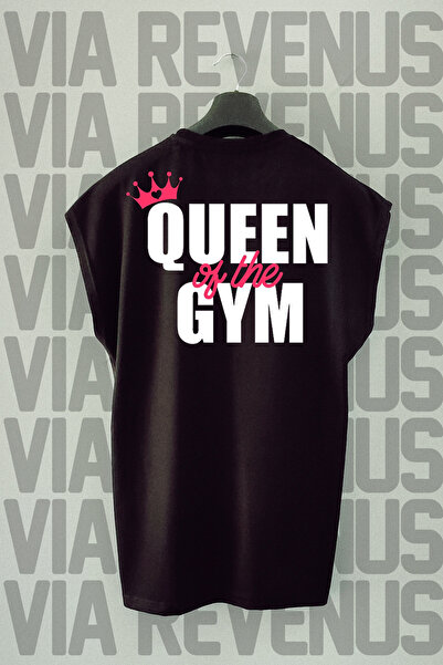 Vordevia Queen Of The Gym - Αθλητικό μπλουζάκι με στάμπα στην πλάτη, μηδενικό...
