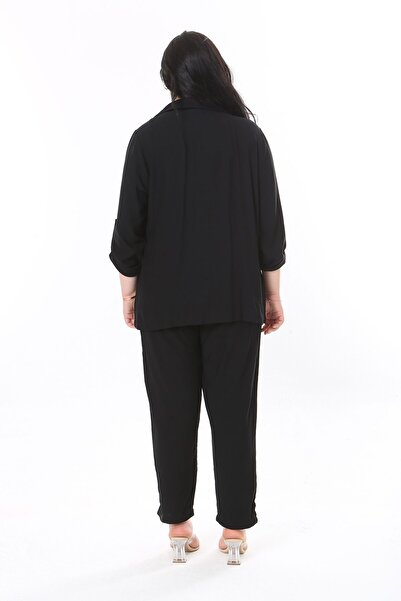 Şans Σετ Μαύρο Μπουφάν και Ελαστική μέση - 65N37950