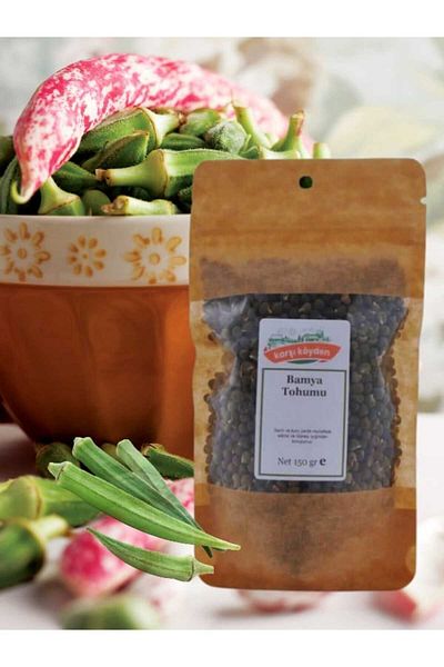Karşı Köyden 150 G Okra Seed - Okra Seed, Abelmoschus Esculentus