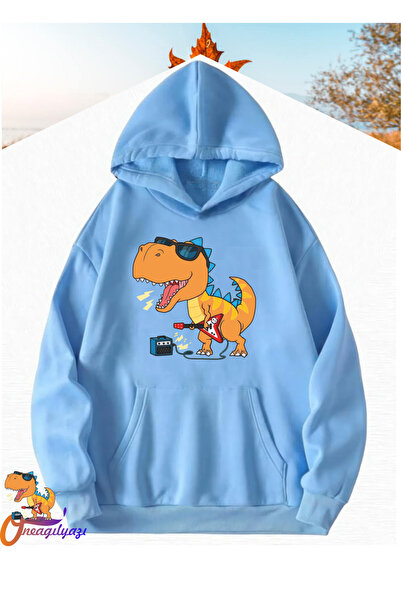 oneagılyazı DINAZOR ROAR - Детска суитшърт с качулка