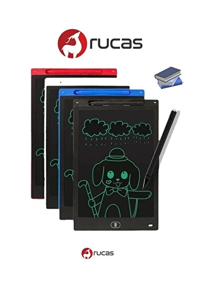 Rucas Tablet Lcd 8.5 Inç Dijital Kalemli Çizim Yazı Grafik Not Yazma Eğitim T...
