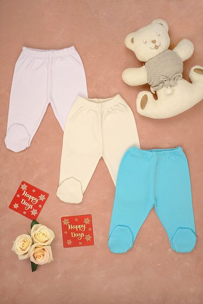 bebetospik 3-Piece Cotton Soft Girl - Baby Boy Booties Bottom