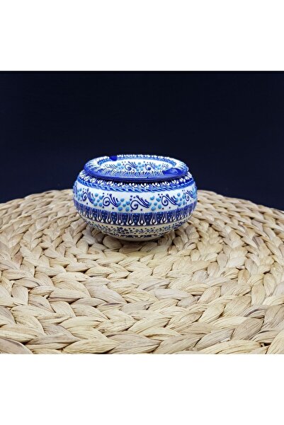 sharpart sharp&art Detaylı El İşlemeli Dekoratif Seramik Sigara Küllüğü - El Yapımı Seramik Küllük