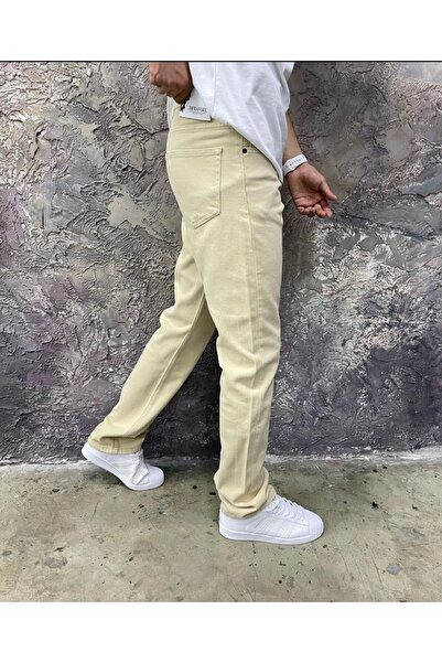Butik Karaca Erkek Baggy Fly Loose Fit Jeansi Kemer Arkası Lastikli Kot Pantolon