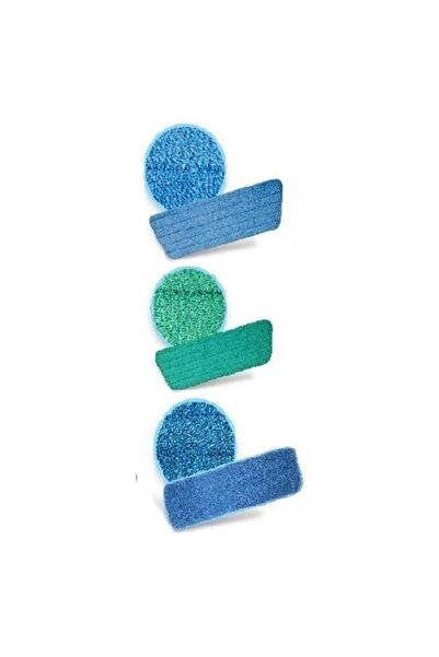 Silva Network Silva Mikrofiber Mop 3 Lü Set + Silva Mavi Cam Bezi