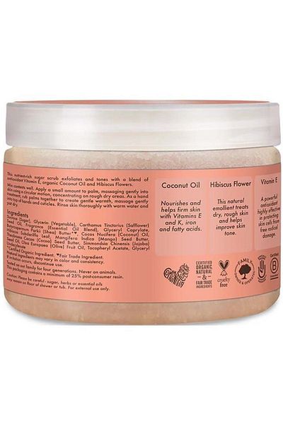 Shea Moisture Coconut & Hibiscus Brightening Hand and Body Peeling 340gr