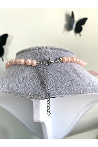 Pinky Lady Ribbon kurdele coquette aesthetic cam inci kolye