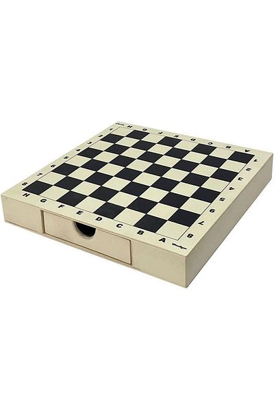 Woodi Gon Wooden Chess Set with Drawer