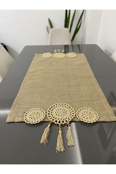 Parla Life Χειροποίητο μοτίβο γιούτας Runner 50x100 cm (προσαρμοσμένο μέγεθος)