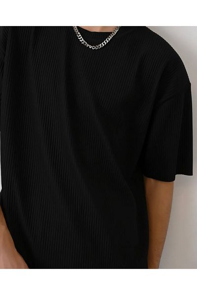 İLKCET MODA Ανδρικό μπλουζάκι Ottoman Premium Oversize