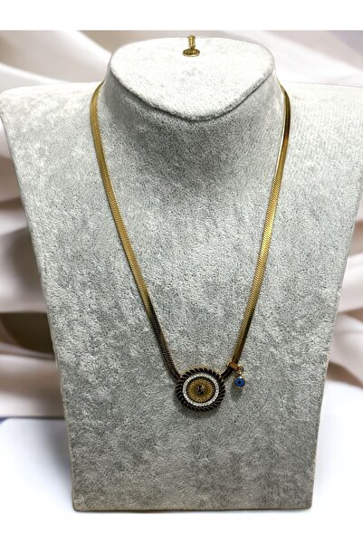 İNN JEWELLERY قلادة من الفولاذ المقاوم للتآكل ومضادة للحساسية (ضمان المستورد ...