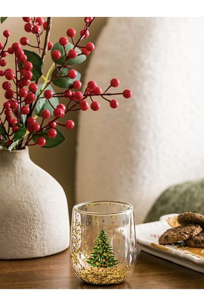LC Waikiki Home Christmas Themed Starry Glass Cup