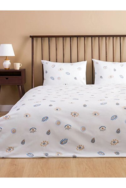 LC Waikiki 100% Cotton Eye Printed Double Duvet Cover Set