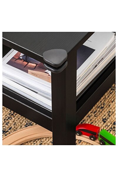 IKEA Set of 8 Corner Protector Coffee Table Ikea 8 Pieces Table Cabinet Edge Protection Apparatus Plastic Black Color