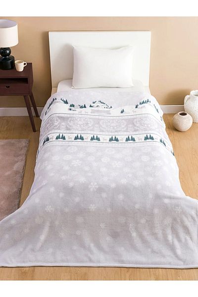 LC Waikiki LCW HOME Patterned Welsoft Single Blanket 150x220 Cm
