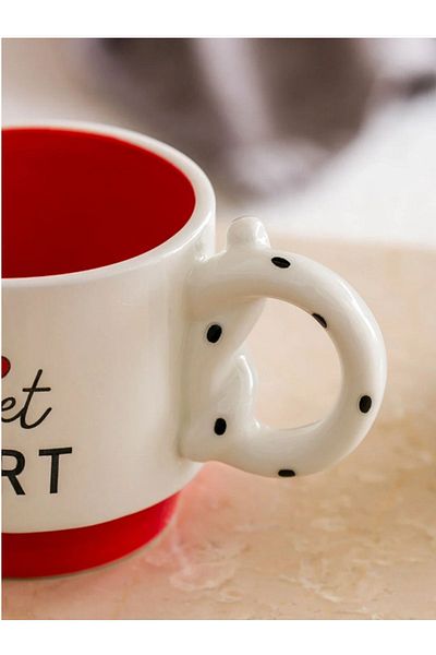 LC Waikiki LCW HOME Printed Porcelain Mug 400 Ml Valentine's Day Series