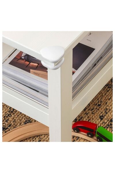 IKEA Set of 8 Corner Protector Coffee Table Ikea 8 Pieces Table Cabinet Edge Protection Apparatus Plastic White Color