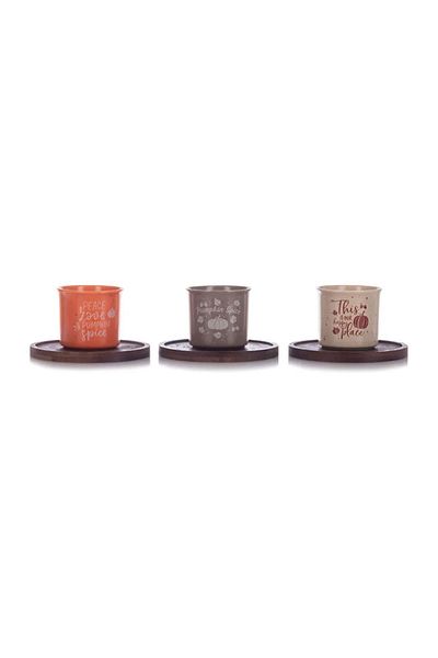 LC Waikiki LCW HOME 90 Ml Coffee Cup Set - Printed Set for 3 People