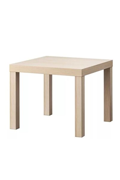 IKEA Lack Orta Yan Sehpa Masa , Ağartılmış Meşe Görünümlü