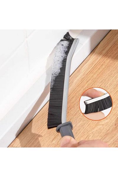 Granvex Multi Fine Cleaning Brush Long Fine Brush Between Joints Bathroom Kitchen Sink Detail Brush 2pcs