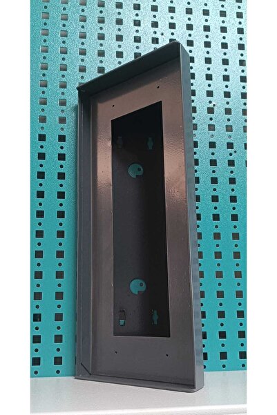 Acil Pano Açılı Diafon 15x35x10,5 Ap4 Zil Paneli, Metal Yön Çevirme Ve Koruma Kutusu Antrasit