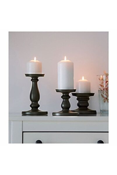 IKEA Ersatta Şamdan, Koyu Gri