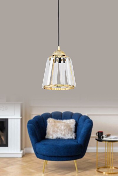 Alvina Aydınlatma Mondi Gold Taşlı Tekli Avize