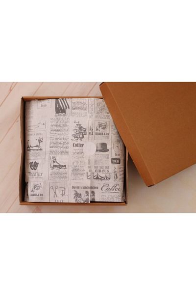 demontecraft Old Newspaper Pattern Pelur Paper Pelur Paper 10 Pieces