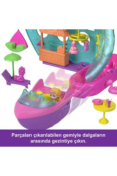 Polly Pocket Unicorn Boat HWP26