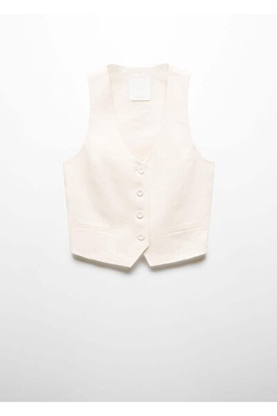 MANGO Woman Keten takım yelek