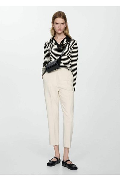 MANGO Woman Battery Detailed Trousers