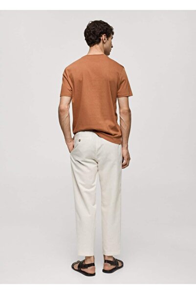 MANGO Man Μπλουζάκι με στάμπα από 100% βαμβάκι σε λεπτή εφαρμογή