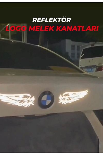 CARSESUAR Autocolant reflector cu aripi de înger
