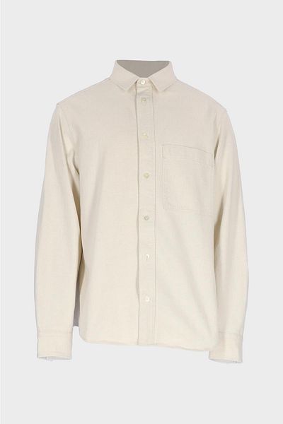 CROSS JEANS Ecru Regular Fit Jean Shirt - Patty Buttoned, C 4553-107