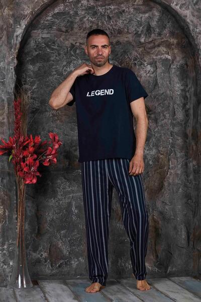 CALİA Велосипедний комір Супрем з принтом Чоловічий піжамний комплект - корот...